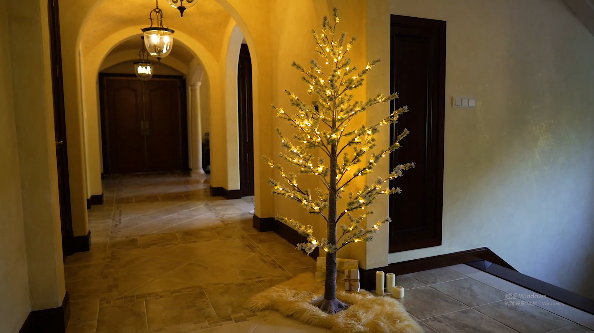 out       Natural  Xmas✩⡱灯りのともるキリカブhouse Amazon.com: Hairui Lighted Christmas Pine Tree 6FT 126 LED for